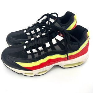 Nike Air Max 95 Black Volt Habanero Red Running Shoes 307960-019 Women’s Size 8